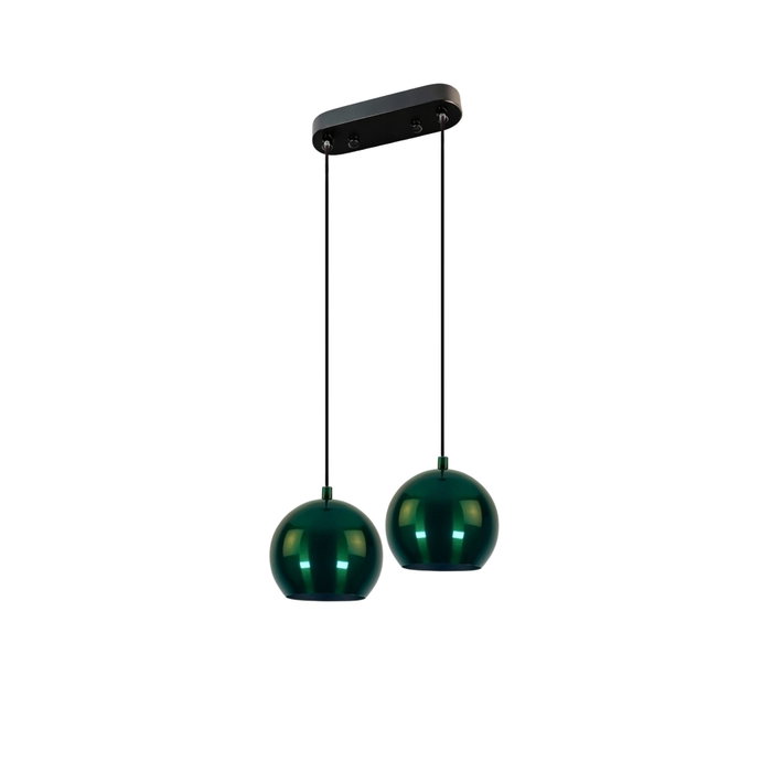 Opviq Lámpara de araña de metal verde ajustable